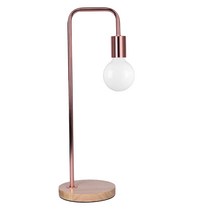 북유럽 랜턴조명 침실단스탠드 책상조명, 로즈골드버튼스위치