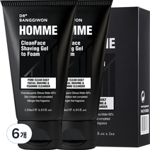 닥터방기원 쉐이빙 젤 투 폼, 24개, 120ml
