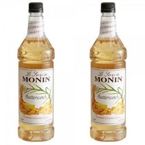 Monin Premium Butterscotch Flavoring Syrup 모닌 프리미엄 버터스카치 시럽 33.8oz(1L) 2팩