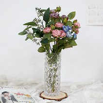 달리베리 큐브 크리스탈 유리 화병 인테리어소품 꽃병