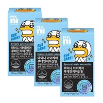 일동 마이니 아이케어 루테인 지아잔틴 복합 추출물 셀렌 아연 비타민A 비타민B 결명자 함유 눈건강 식약처인증 건강기능식품, 3개, 루테인지아잔틴 30캡슐