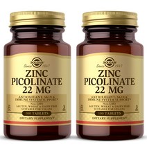 솔가 아연 피콜리네이트 22mg 100정 X 2팩, 1, 1개, 100정 X 4
