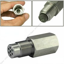 산소 O2 센서 스페이서 어댑터 체크 엔진 라이트 1PCS M18 x 1.5 마운팅 피팅 304 스테인레스 스틸 마개 액세서리 스트레이트, [01] CHINA