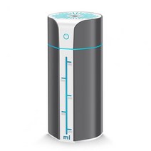 차량용가습기 미니 대용량 에코-친화적 주변 조명 1000ML 미니 안개 메이커 공기 청정기 공기 가습기, 회색