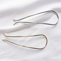 메탈 U핀비녀 유자비녀 유핀비녀 뒤꽂이 올림머리비녀