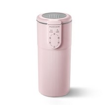 전자동 가정용 두유제조기 이유식 죽 제조기 미니멀 저소음 mokkom 다기능 두유 쌀, 분홍색