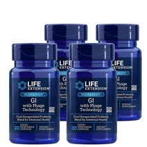 Life Extension Florassist GI 라이프익스텐션 플로라시스트 GI 리퀴드 베지캡 30 ct 1팩, 4팩