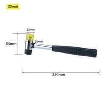 망치 해머 25mm 30mm 40mm 고무 양면 작업 글레이징 창 나일론 둥근 머리 및 미끄럼 방지 손잡이 DIY 수공구