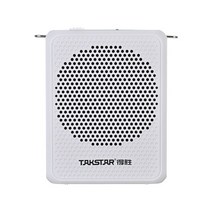 무선 핀 마이크 블루투스 콘덴서 TAKSTAR E126A 유선 마이크가 있는 휴대용 음성 앰프 라우드 스피커 AUX 8W 교육 투어 가이드 용 고출력 포함, [02] WHITE