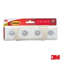 3M 코맨드 악세사리걸이 다용도걸이 HOM-18CR 코멘드 커맨드 걸이 부착 양면테이프 가방걸이 키걸이