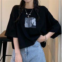 여성 반팔티 티셔츠 슬림 핏 반소매 여자반팔티셔츠 크롭 T 스퀘어 넥 인박카227