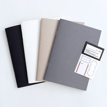 인디고 스토리지 A5 중철노트 (라인 커스텀 스티커), [C4 02-004817] 블랙