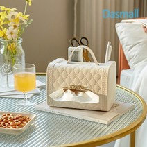 다스몰 핸드백스타일 티슈 케이스, 화이트, 1개