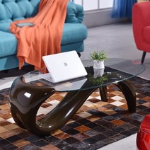 전통찻상 강화 유리 타원형 커피 테이블 미니멀 패션 거실 차 책상 메사 Muebles 럭셔리 가구 HY50CT, 8.120X70X40CM7