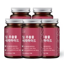 자연바름 밀추출물 글루코실 세라 마이드 티크 프랑스 밀 세라마이드 7.434mg, 70정 x 5개(350일 섭취분)