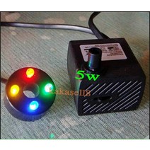 엔진 양수기 소형 수중 펌프 충전식 워터 배수 5w ac 220v 잠수정 4 led 마이크로 수족관 분수