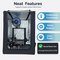 3d프린터 3d프린터가격 3d프린터종류 Creality Ender 3/Ender 3 Pro/Ender V2용 3D 프린터 인클로저 - 내화성 및 방진 텐트 일정한 온도 보호 커버
