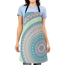 빅사이즈방수앞치마 용접 여름 린넨 앞치마 만다라 미학 여성용 주방 앞치마 오리지널 방수 소녀 커스텀 남자 웨이터 작업 오일 방지 빈티지 페르시아125928, 22102wq-000534-_66X81CM(XL)