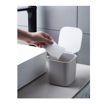 화장대 심플 화이트 휴지통 무지더스트박스, 1개