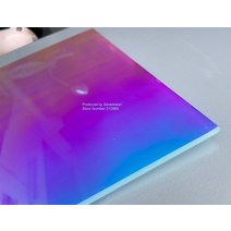 대형아크릴판 조명용아크릴 얇은아크릴판 200200mm 레이저 플렉시 유리 무지개 (pmma) 무지개 빛깔의 시트 diy 광고장식을 위한 유기 유리 oргстекло, 팩 당 4개, 200x200x8mm