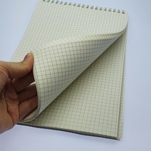 마루마켓_ 투명표지 모눈 종이 노트 그리드 수학 풀이 오답 연습장 방안 공책 B5 격자 무지 메모 공부 대학 데일리 스프링, 기본