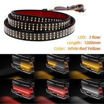 LED 테일 게이트 라이트 스트립 60 인치/48 인치 방향 지시등 브레이크등 자동차 바 1 개 토요타 픽업 트렁크 트레일러용, 05 48inch 3row 3 color