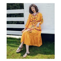 에스닉자수원피스 윈난 리장 네팔 바캉스 무드 청 티벳해 관광 의류 여성 여행 점프슈트 롱 x3개 2025360863