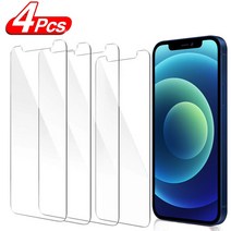 아이폰 프로 맥스 X XR 미니 화면 보호기 강화 유리 아이폰 플러스용 보호 유리 개, For iphone 12Pro Max, 4 Pieces