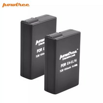 견고한 7.4V 1500mAh EN-EL14 EN Camera Battery +LCD Charger For Nikon D5200 D3100 P7000 MH-24, 01 2 Battery