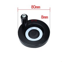 1Pcs 핸드 휠 CNC 3D 프린터 구멍 직경 8mm 이동식 핸들 선반 라운드 액세서리, 02 8x80xM5