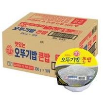 [B.cuz] 오뚜기 큰밥 300g * 12+6 오뚜기밥 큰밥 큰공기 갓뚜기 즉석밥, 1박스, 18개입