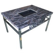 업소용 고깃집 창업 삼겹살 소고기 포차 스텐 테이블, 120 80 그릴 영역 40 40