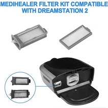 CPAP-호흡기 드림스테이션 2 용 필터 재사용 가능한 꽃가루 일회용 초미세 용품 10 개입, [01] Grey