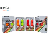 [볼빅] 볼빅 뉴비비드 반더즌 6알 3피스 골프공, 오렌지/그린