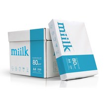 A4용지 밀크 miilk 복사용지 80g 5권 2500매 한국제지