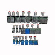 압인기 높이 4mm 7mm 및 12mm muti digits 롤링 고무 도장 번호 롤러 씰, 15 6 digits 12mm