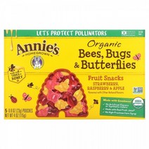Bugs Butterflies Fruit Snacks 5 Pouches 0.8 oz 23 g Each