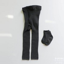 도레미 셋업타이즈(무발타이즈+양말세트)-페일블랙(1P) 아동 주니어 양말