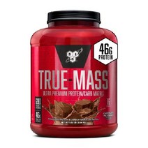 BSN 트루 매스 웨이트 게이너 머슬매스 프로틴 파우더 초콜릿 밀크쉐이크 2.7kg, 16인분(1팩)
