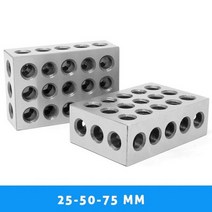 게이지블록 대경화 강철 블록 정밀 기계공 밀링 공구 홀 게이지, 02 25-50-75mm