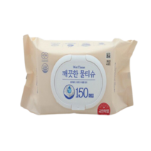 다이소 에끌라 깨끗한 물티슈 1017947, 3팩, 150매