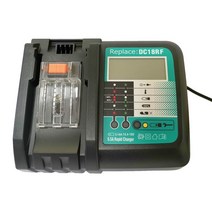 마키타 배터리 충전기 전동 공구 18V BL1830 BL1430 BL1840 1850 1860 1890 144V 3A 65A, 6.18VRF 6A LCD  EU