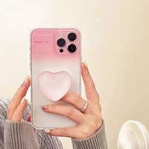 아이폰 13 그립톡케이스 귀여운 하트 그립톡세트