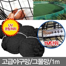 무/1m/흑색/고급야구망/UV코팅/스포츠망/그물망, 고급야구망(90합/4cm×4cm/폭6m)_1m(흑색)