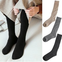 프롬산타 따숩롱삭스 3켤레 여성 겨울 통파일 장목 양말
