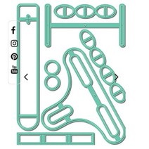 AliliArts-시소 슬라이더 다이 세트 금속 절단 diy 스크랩북 앨범 장식 엠보싱 종이 카드 공예, [01] 라이트 그레이