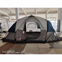 대형텐트 야외 캠핑 6-8인용 면텐트 캠핑텐트 kns1226, 270x480x210CM, 라이트 블루