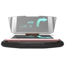 GPS HUD 프로젝터 조정 가능한 접이식 GPS HUD 홀더 헤드 업 디스플레이 지원 대시 보드 마운트 범용 브래, 한개옵션0