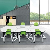 마름모 책상 접이식 사다리꼴 육각 테이블 학교 회의, 사다리꼴 테이블 1200X600X750H