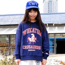 유니온스카웃 오버사이즈 스웻 맨투맨 티셔츠 OVERSIZED SWEAT SHIRTS-WHEATON CRUSADERS